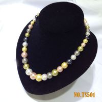 人气饰品短款首饰 锁骨链颈链南洋深海贝珠项链批发 女  8-16mm大