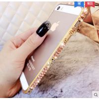 iPhone6手机壳金属边框4.7寸苹果6 plus手机壳水钻新款5.5保护套