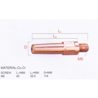 供应***销售M6*9*40松下紫铜/铬镐铜二保焊枪用导电嘴