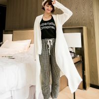 韓國模特實(shí)拍韓版新款寬松大碼加厚中長款開衫毛衣外套女