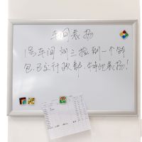 精耐特 双层框磁白板 ***磁性白板 挂式 60*45 留言板 送笔擦