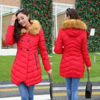 2014冬季新款韓版女裝 高端毛領(lǐng)不規(guī)則羽絨棉服中長(zhǎng)款外套
