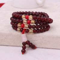 仿水晶石榴石加吊坠手链三圈保护心脏增强能量 厂家直销 批发