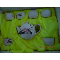 淄博商务礼品雪花茶具7头雪花茶具批发 淄博批发优质陶瓷茶具