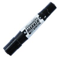 得力记号笔6893 油性双头(粗细)光品 大头物流笔 耐水洗高温