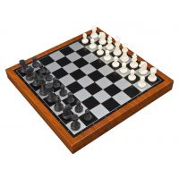 ***国际象棋 UB三合一套装国际象棋国际跳棋双陆棋 小号 6102