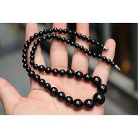 天然宝石 天然玛瑙 黑玛瑙项链 塔链 玛瑙项链 富贵人生 A级无纹