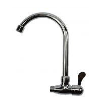 齐发全铜横式单冷快开水厨房龙头 洗菜s