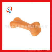 厂家直销  搪胶挤压发声宠物玩具  大骨头