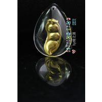 跑江湖 摆地摊水晶镶金包金豆子卡通吊坠项链 2元店坠子批发