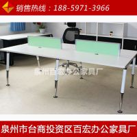 泉州办公家具简约会议桌椅组合代办公条形桌 钢木培训桌定做K24