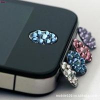 iPhone5 iPod iPad2 钻石按键贴 按钮贴 水晶HOME保护贴