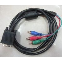供應(yīng)VGA轉(zhuǎn)色差線(xiàn),電腦接電視色差線(xiàn) 色差線(xiàn)1.5米 VGA線(xiàn) VGA轉(zhuǎn)3RCA線(xiàn)