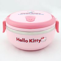 新品 hello kitty凯蒂猫单层保温饭盒饭桶 卡通学生 儿童便当盒