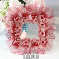 納薇新品 硬紗立體薔薇花開 開關(guān)貼 開關(guān)套 不傷墻皮 B33