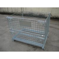 【仓储笼厂家推荐】工业使用仓储笼 镀锌仓储铁笼 定做折叠仓库笼