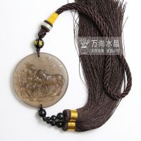 ***车内***三羊开泰车挂件黑曜石***车内挂饰车饰配证书