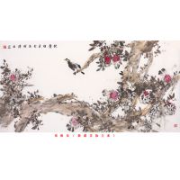 Chinese Birds and Charming Peony Flowers Paintings