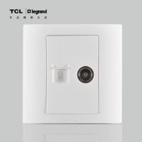 TCL开关插座面板开关美仑水系列电视电脑插座开关在插座河南代理