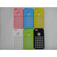 苹果5C IPHONE5C 官方壳 洞洞壳 TPU 双面磨砂 开孔 手机保护套