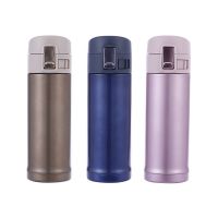 供应新品不锈钢保温杯 正品真空保暖杯 可爱水杯创意杯子 弹跳双层杯