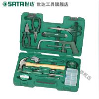 世達 家庭五金手動工具套裝 電工工具箱 家用維修組合 15件 06008