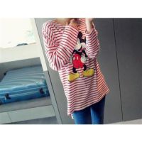 孕婦裝新品長袖T恤 秋裝時(shí)尚韓國寬松大碼上衣 條紋T恤衫 176