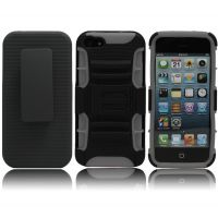 工廠*** 三合一支架機(jī)器人滑套保護(hù)殼 蘋果5 5G 5S三防手機(jī)套