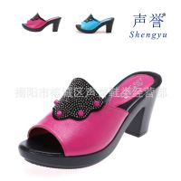 批發(fā)皮拖鞋夏季室內(nèi)露腳涼拖鞋 防滑 防水拖鞋