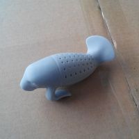 现模定制 FDA食品级 硅胶海狮泡茶器 硅胶海牛滤茶器