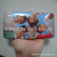 款式欧美潮品铁铰钱包、PVC印花铁夹子包   东莞铁夹钱包工厂