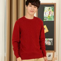 2014男士新款加厚圆领羊绒衫 羊毛衫 打底针织衫毛衣***
