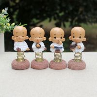 超萌少林寺开心小和尚 树脂居家摆件 汽车摆件 旅游礼品直销批发