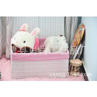 肖肖家居热销大号布艺田园藤编织储物杂物收纳篮收纳筐篮框定制