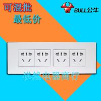 公牛118型G04墻壁電源開關(guān)插座暗裝200mm面板十二孔二十孔多功能