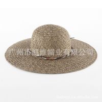 中国广东 淑女大草帽 蝴蝶节纸草帽 专业帽厂19年生产OEM品牌帽子