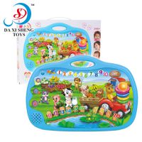 匯樂正品 986電子感應(yīng)觸摸開心農(nóng)場(chǎng) 兒童益智學(xué)習(xí)語(yǔ)音玩具批發(fā)