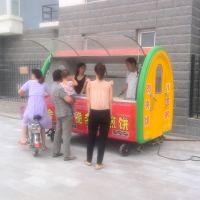 供应定做玻璃钢流动小吃车 可做麻辣烫 铁板烧等 安全卫生防雨防尘