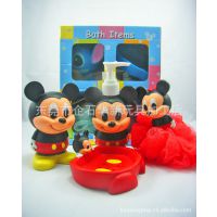 厂家供应创意家居用品/卡通沐浴套装 搪胶玩具沐浴用品/儿童玩具