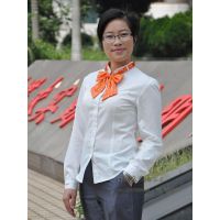 中国联通工作服女装长袖立领衬衫 联通专用女装衬衫 沃店衬衣