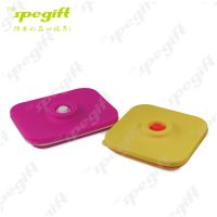 硅胶长方形折叠饭盒 餐饮用品硅胶制品 日式便携硅胶便当盒