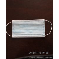 一次性三层无纺布口罩 耳挂 蓝色白色 绿色 医疗电子美容食品厂