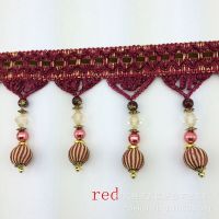 混批(长包珠花边) 精品窗帘花边辅料 家纺辅料 12米一个
