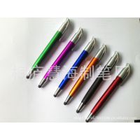 大量低价直销 触屏塑料广告笔 彩漆按动电容笔ipad iphone手写笔