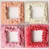 手工布藝?yán)俳z  千朵玫瑰  開關(guān)貼  布藝開關(guān)套  開關(guān)罩  B55