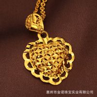 供应24K镀金首饰 24K镀金吊坠 久不掉色 真空电镀 沙金饰品 潮流时尚