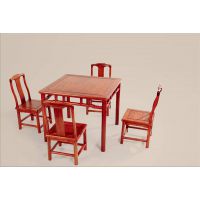 红木椅子五件套 仿古实木板凳 红木家具餐桌桌椅组合套装