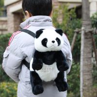 儿童熊猫背包双肩包毛绒背包韩版卡通包玩具公仔大号生日礼物