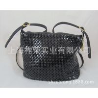 厂家直销印花铝片手袋 铝片包 珠绣包 珠片包 铝片化妆包 铝珠包