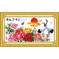 精准印花十字绣新款客厅系列幸福万年长二 大幅新款厂家批发